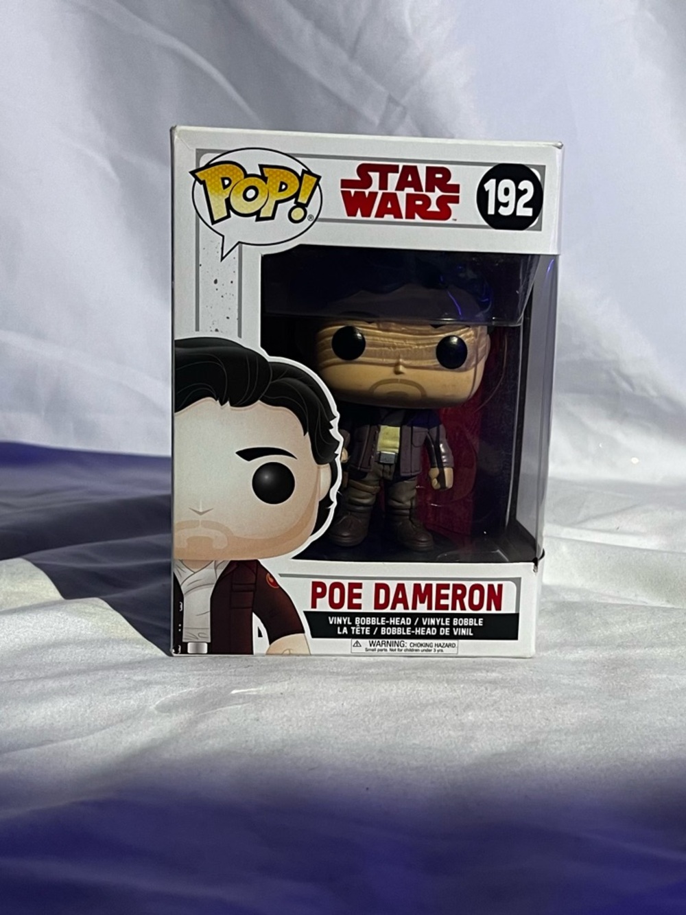 pop Poe Dameron Figure - White, Black, Brown